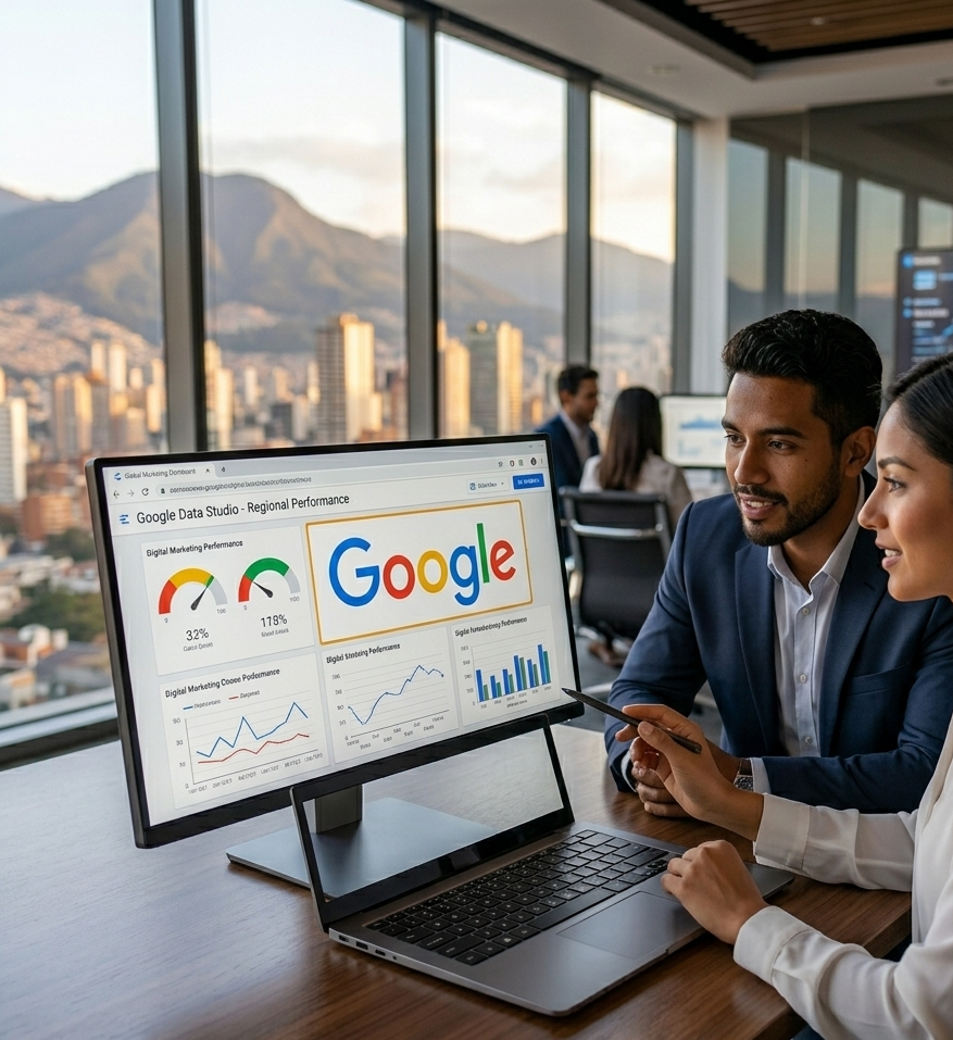 Representación visual de la innovación tecnológica de Google y las ventajas de Google en IA